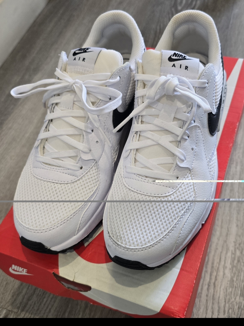 Nike Air Men’s White and Black Running Shoes